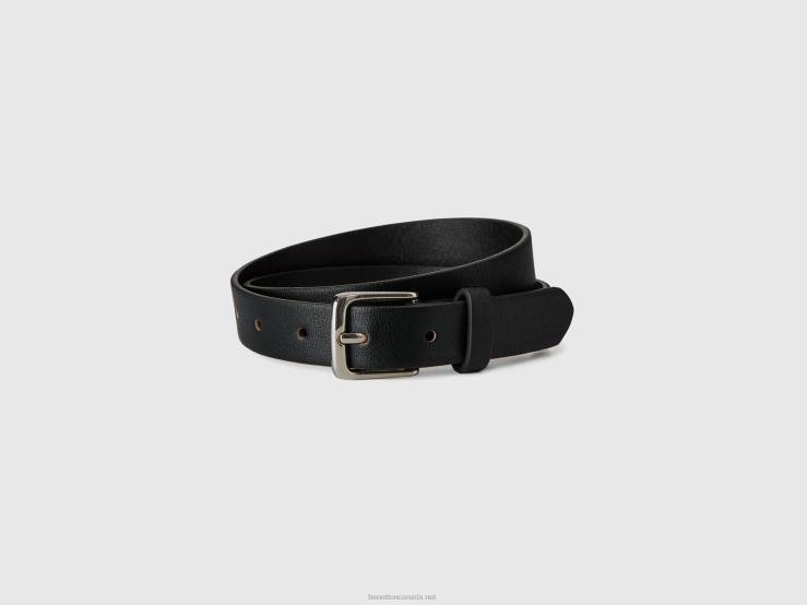 Classic Belt With Buckle B4BF2073 Benetton Kids Black