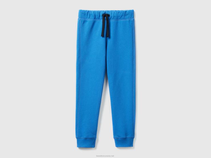 100% Cotton Sweatpants B4BF4916 Benetton Kids Bright Blue