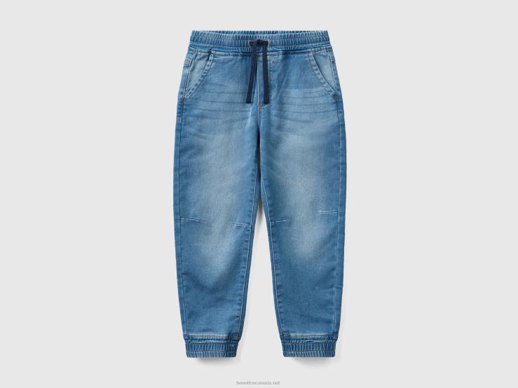 Stretch Sweat Leggings B4BF1902 Benetton Kids Light Blue