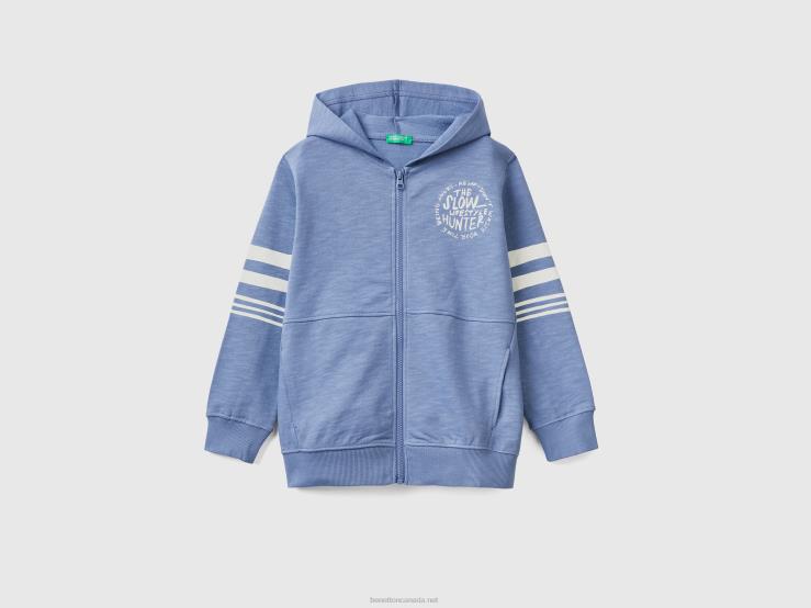 Lightweight Hoodie B4BF1812 Benetton Kids Air Force Blue