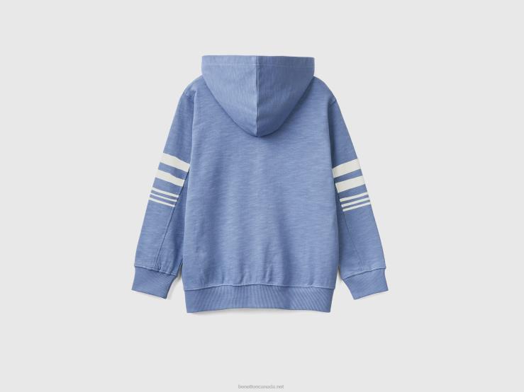 Lightweight Hoodie B4BF1812 Benetton Kids Air Force Blue