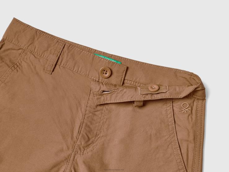 Pure Cotton Bermudas B4BF4927 Benetton Kids Camel