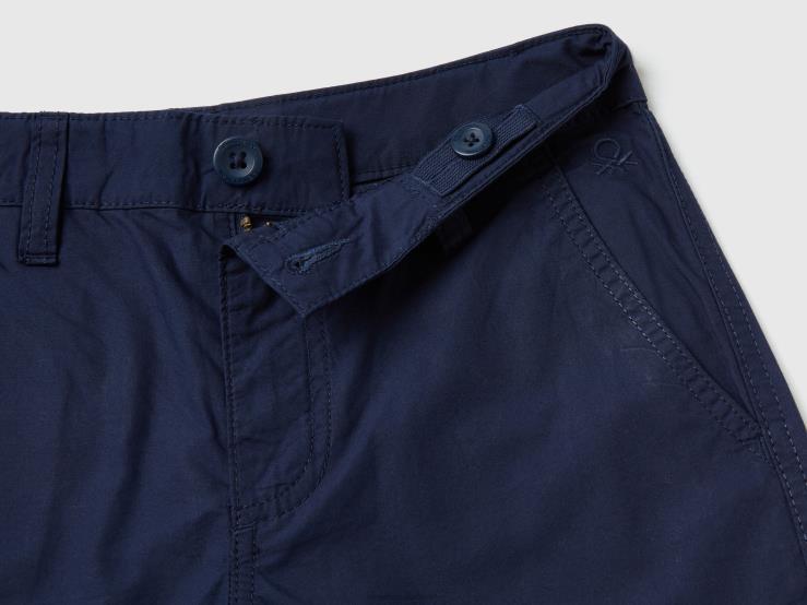 Pure Cotton Bermudas B4BF4963 Benetton Kids Dark Blue