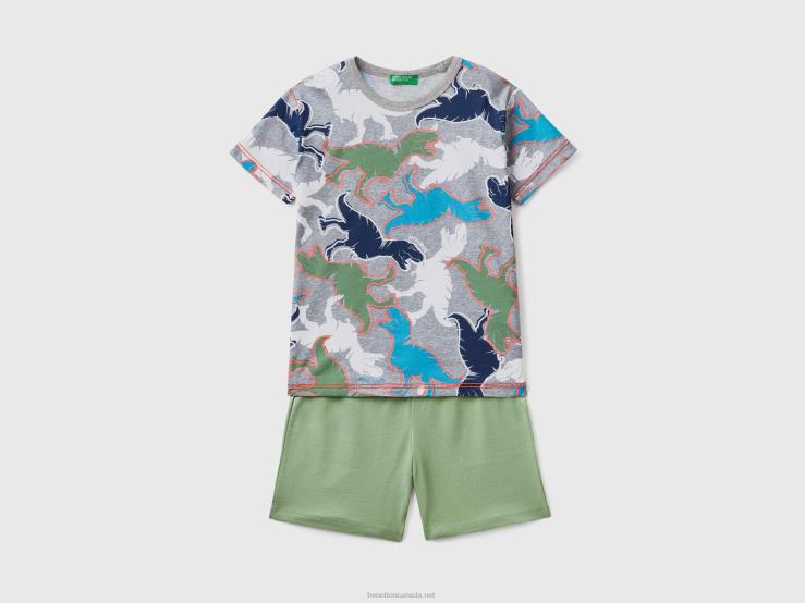 Pyjamas With Glow-In-The-Dark Print B4BF2019 Benetton Kids Multi-Color