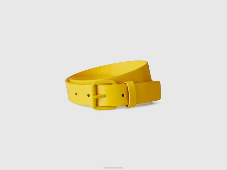 Patent Belt B4BF2811 Benetton Kids Yellow