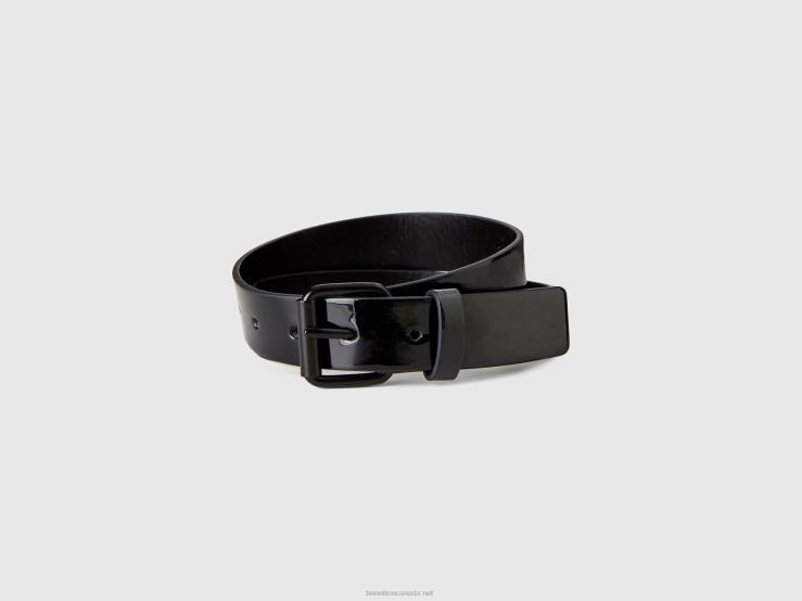 Patent Belt B4BF2812 Benetton Kids Black