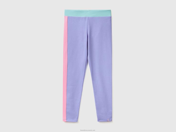 Color Block Leggings B4BF2580 Benetton Kids Periwinkle