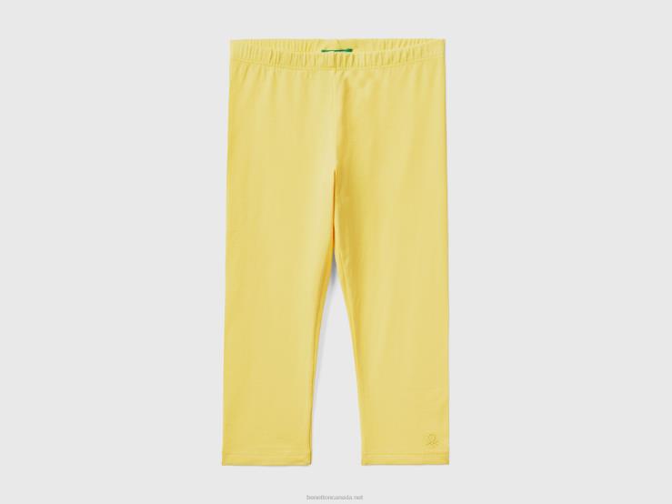 Knee-Length Leggings B4BF2598 Benetton Kids Yellow