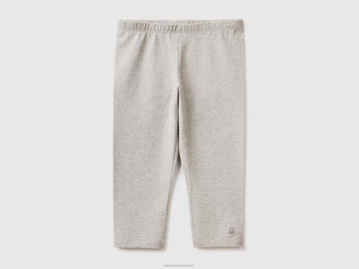 Knee-Length Leggings B4BF2622 Benetton Kids Light Gray