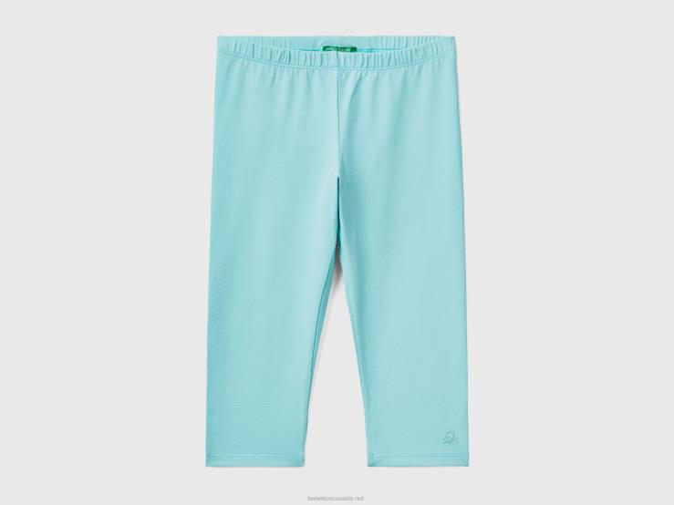 Knee-Length Leggings B4BF2623 Benetton Kids Sky Blue