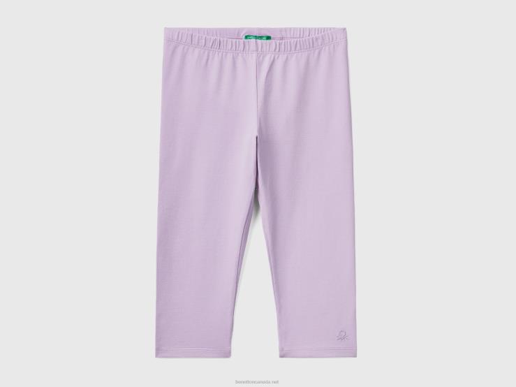 Knee-Length Leggings B4BF5399 Benetton Kids Lilac