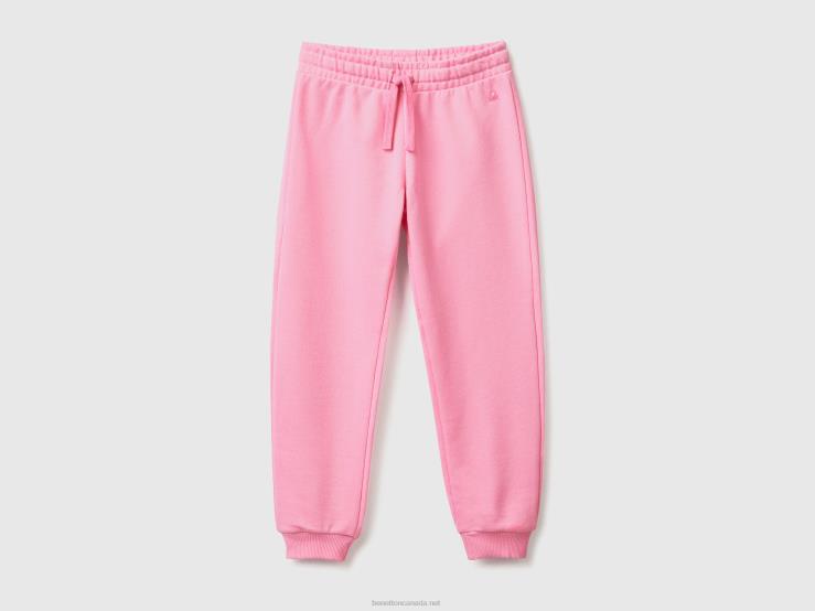 Sweatpants With Logo B4BF2685 Benetton Kids Pink