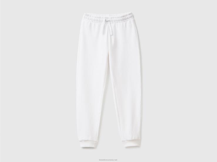 Sweatpants With Logo B4BF2707 Benetton Kids White