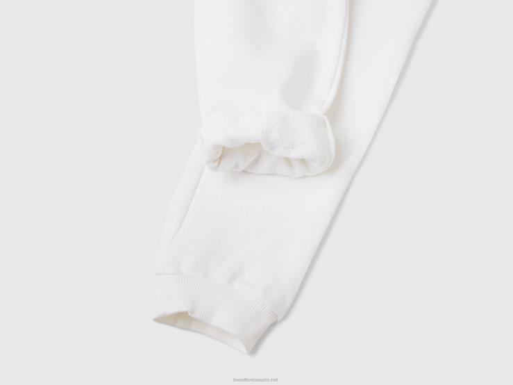 Sweatpants With Logo B4BF2707 Benetton Kids White