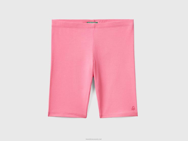 Shorts In Stretch Cotton B4BF2716 Benetton Kids Pink