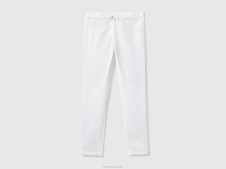 Super Skinny Trousers B4BF2659 Benetton Kids White