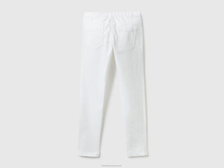Super Skinny Trousers B4BF2659 Benetton Kids White