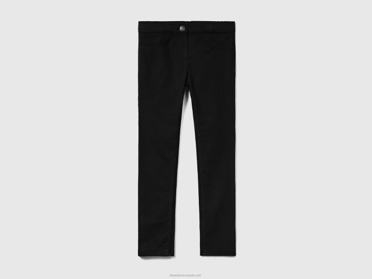 Super Skinny Trousers B4BF5478 Benetton Kids Black
