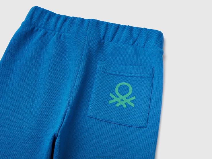 Sweatpants With Pocket B4BF2314 Benetton Kids Bright Blue