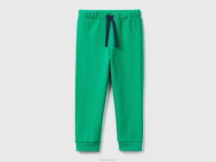 Sweatpants With Pocket B4BF2347 Benetton Kids Green