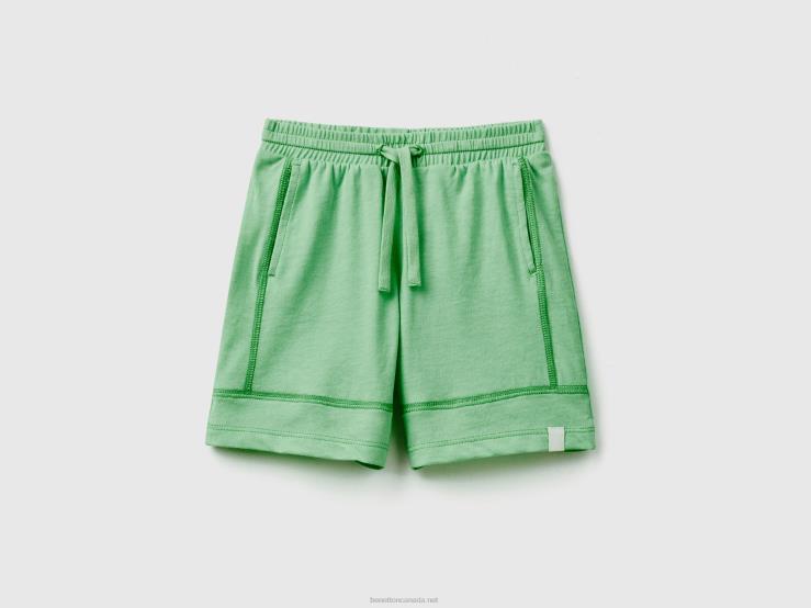 Shorts In Recycled Fabric B4BF2364 Benetton Kids Light Green