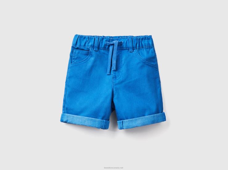 Slim Fit Bermudas B4BF2384 Benetton Kids Bright Blue