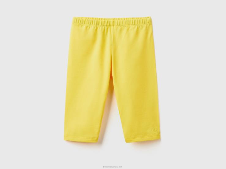 3/4 Leggings In Stretch Cotton B4BF5677 Benetton Kids Yellow
