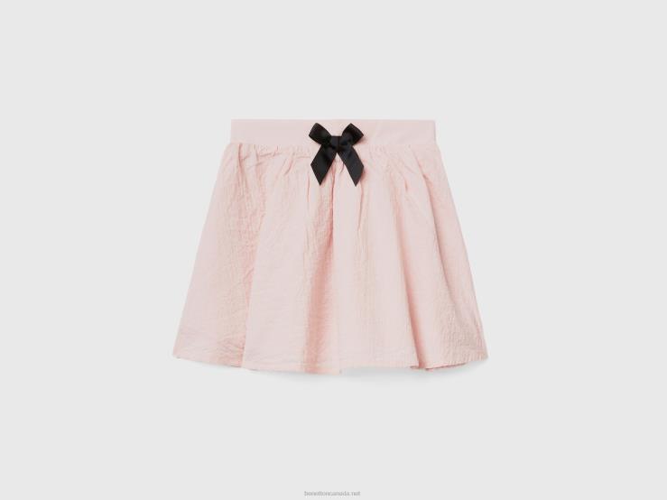 Miniskirt With Bow B4BF3053 Benetton Kids Soft Pink