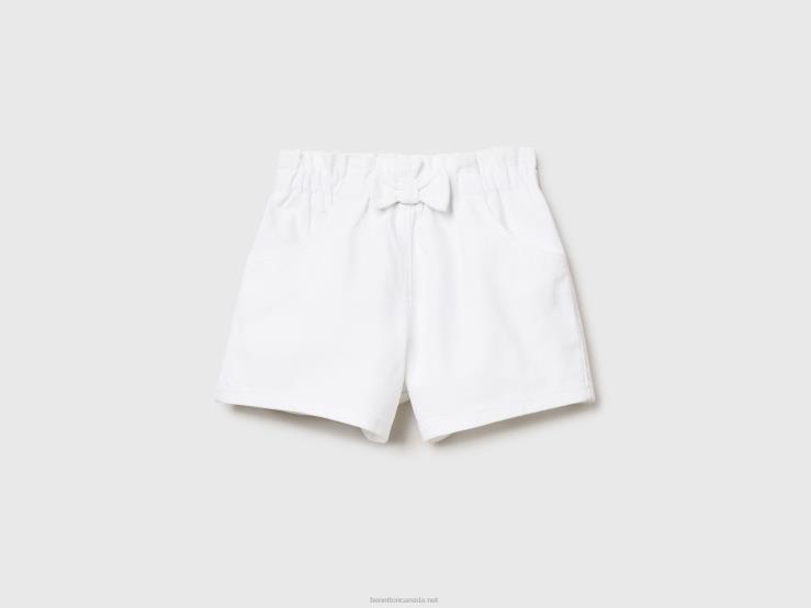 Shorts With Elastic Waist B4BF5722 Benetton Kids White