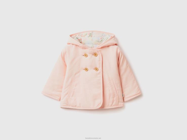 Light Jacket With Hood B4BF5736 Benetton Kids Soft Pink