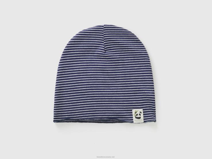 Striped Cap B4BF3320 Benetton Kids Dark Blue