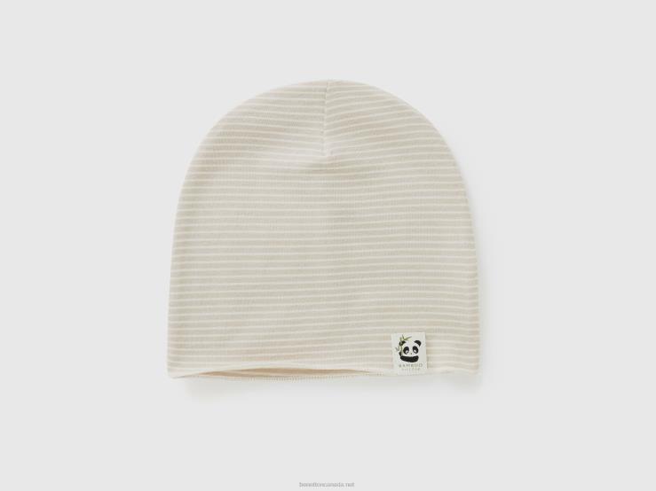 Striped Cap B4BF3322 Benetton Kids Beige
