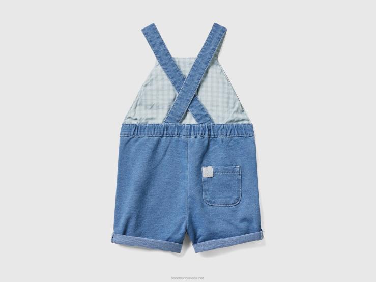 Denim-Look Dungarees B4BF5753 Benetton Kids Blue