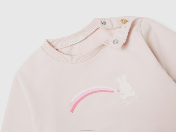Light Sweat Outfit B4BF5759 Benetton Kids Soft Pink