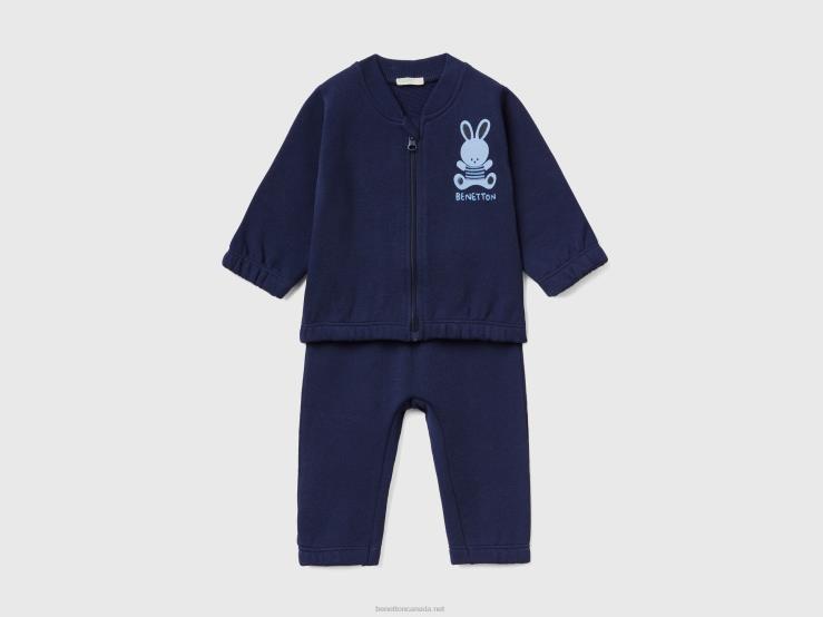 Sweat Sports Outfit B4BF5747 Benetton Kids Dark Blue