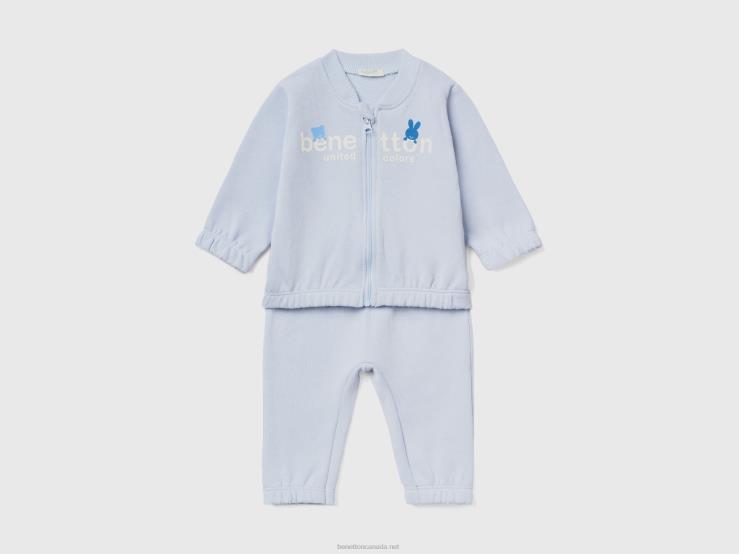 Sweat Sports Outfit B4BF5766 Benetton Kids Sky Blue