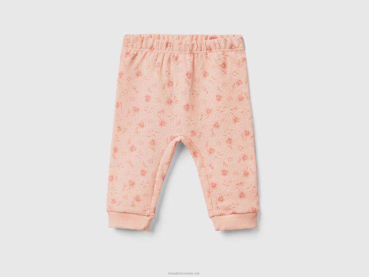 Patterned Sweatpants B4BF5917 Benetton Kids Soft Pink