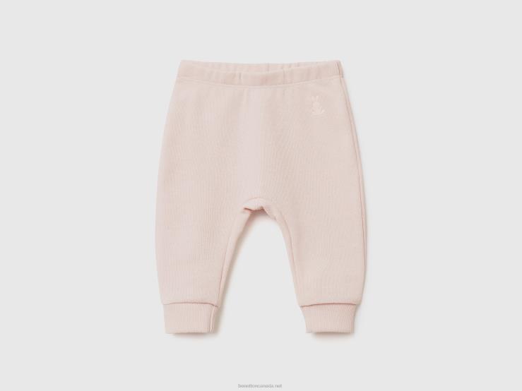 Sweatpants In Organic Cotton B4BF5953 Benetton Kids Soft Pink