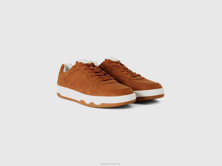 Brown Low-Top Sneakers B4BF1567 Benetton Men Brown