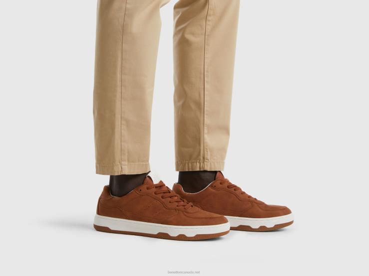 Brown Low-Top Sneakers B4BF1567 Benetton Men Brown