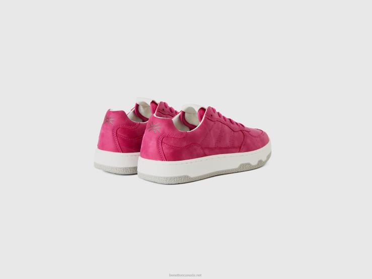 Cyclamen Low-Top Sneakers B4BF1549 Benetton Men Cyclamen