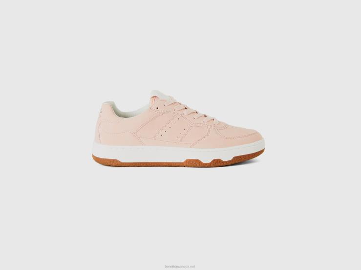 Pink Low-Top Sneakers B4BF1558 Benetton Men Soft Pink