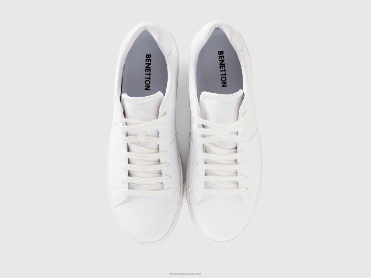 White Sneakers With Logo B4BF816 Benetton Men White
