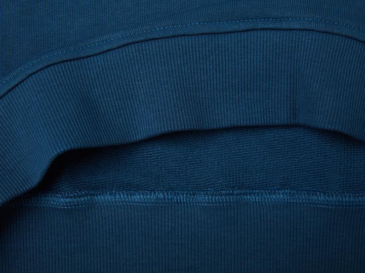 Crew Neck Sweatshirt With Logo Print B4BF4509 Benetton Men Air Force Blue