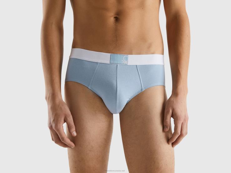 Underwear In Stretch Organic Cotton B4BF1590 Benetton Men Sky Blue