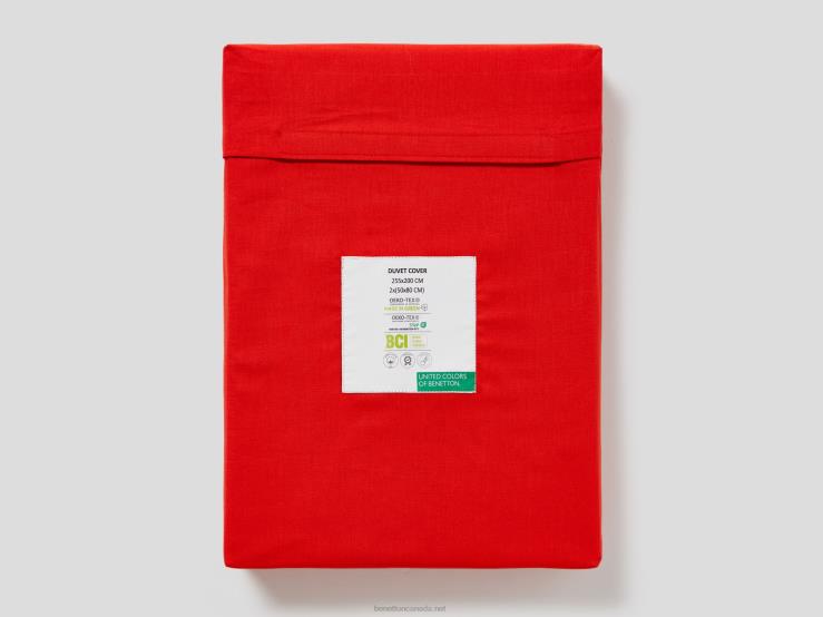Duvet Cover 255X200 Cm And Two Pillowcases B4BF3326 BenettonRed