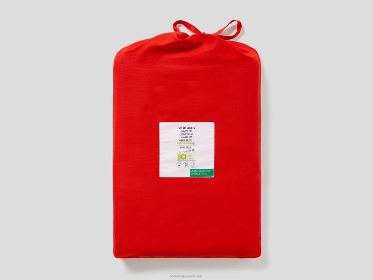 Bedsheet Set 160X270 Cm B4BF3370 BenettonRed