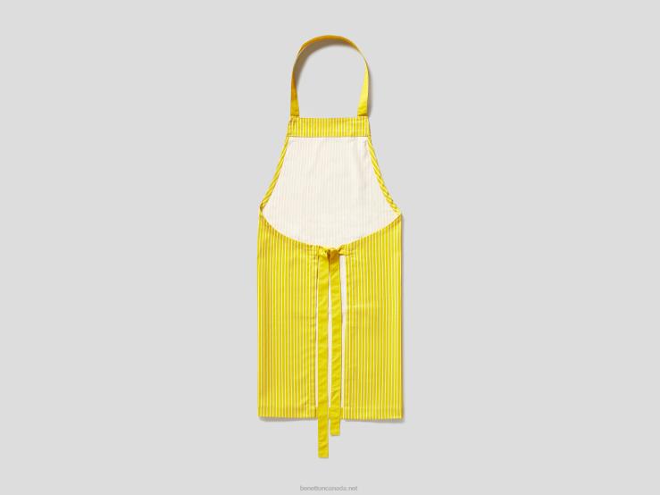 Apron, Pot Holder And Oven Mitt Set B4BF6030 BenettonYellow