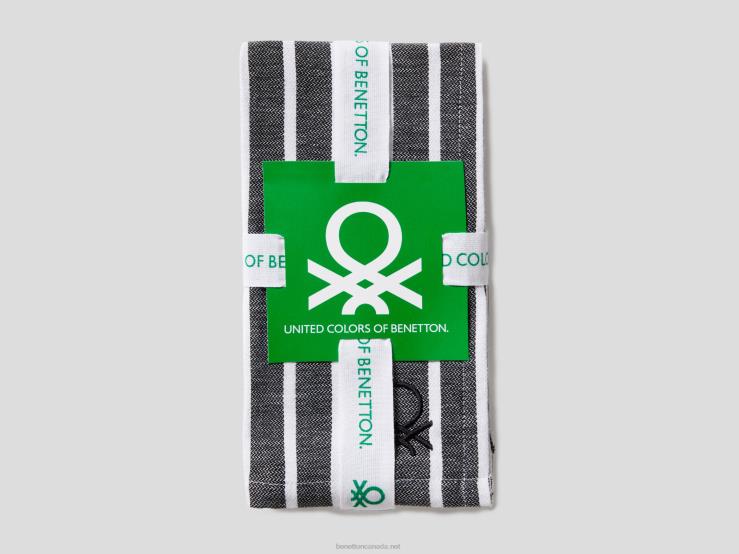 Four Striped Napkins B4BF3355 BenettonGray