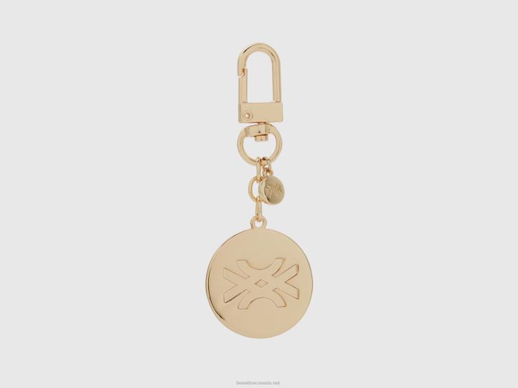 Gold Keychain With Pendant B4BF837 Benetton Women Gold